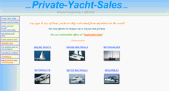 Desktop Screenshot of private-yacht-sales.com