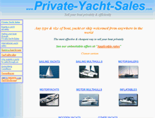 Tablet Screenshot of private-yacht-sales.com
